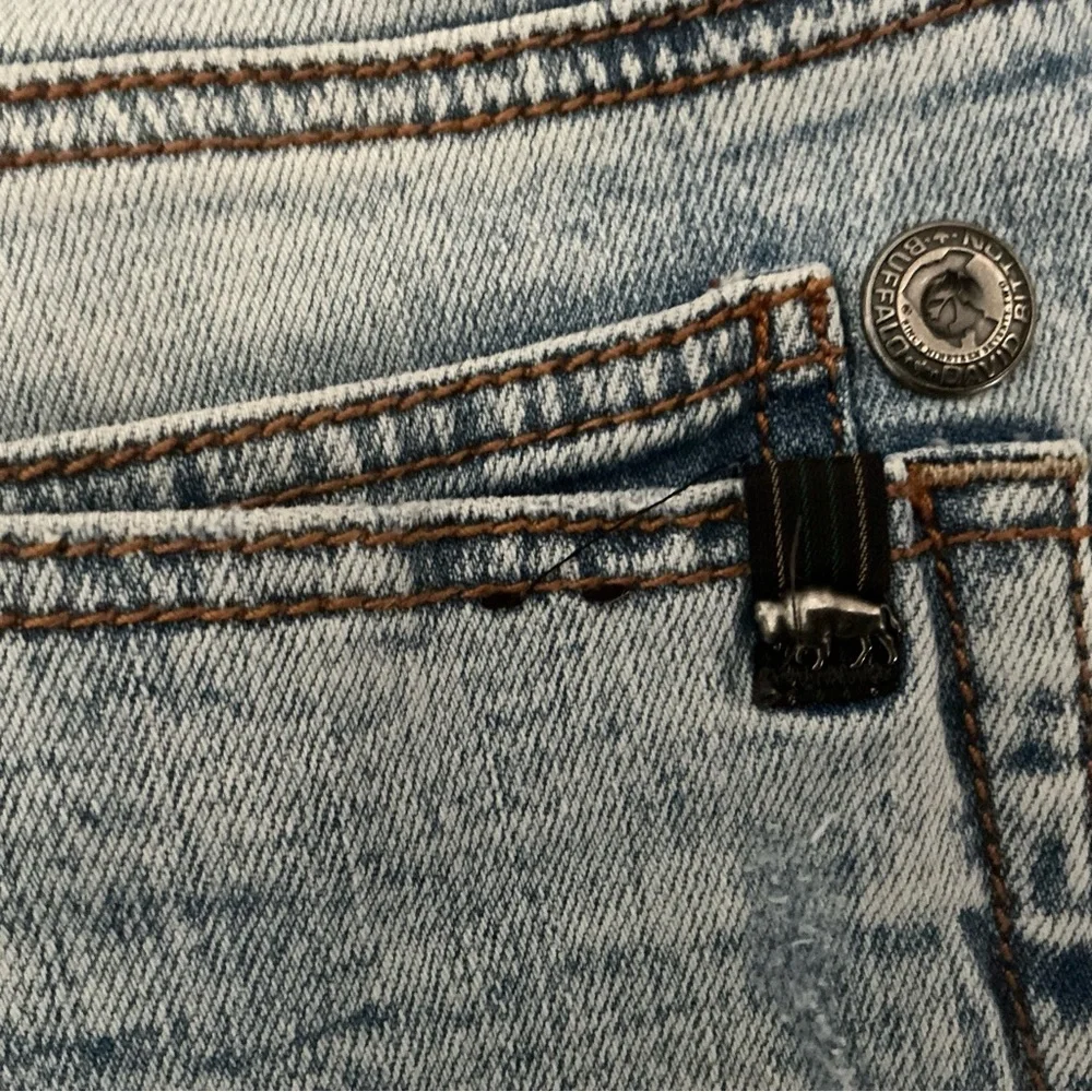 Vintage Buffalo David bitton ash-x slim stretch jeans Rock For Freedom 31/32